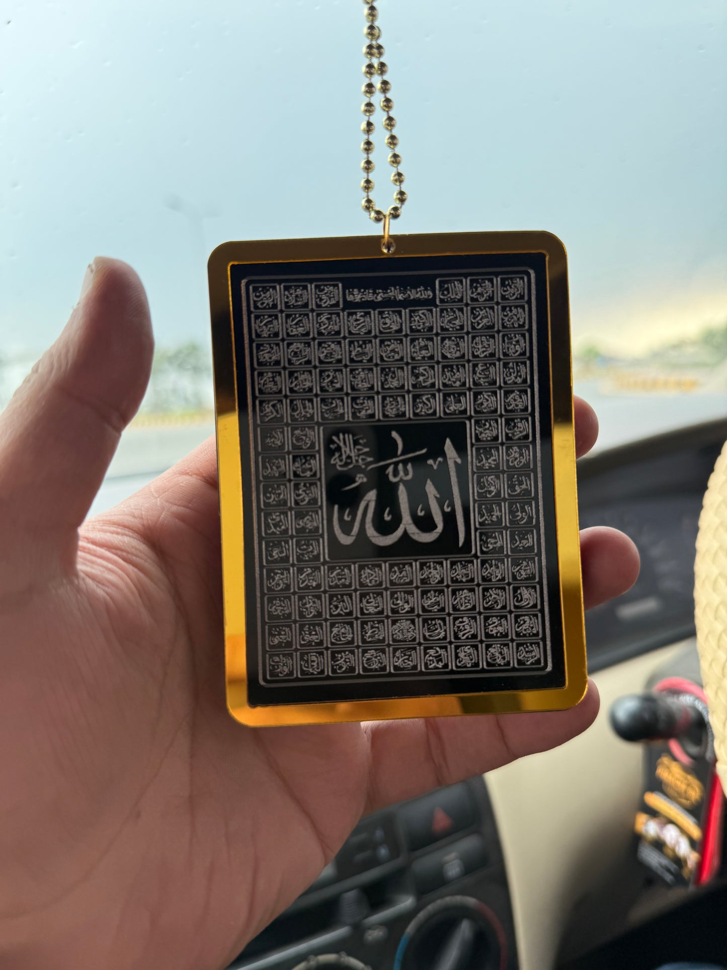 99 Name Of Allah & Muhammad SAW Car Hanging