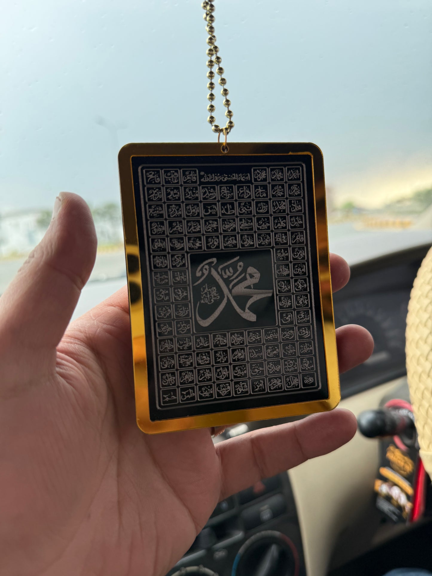 99 Name Of Allah & Muhammad SAW Car Hanging