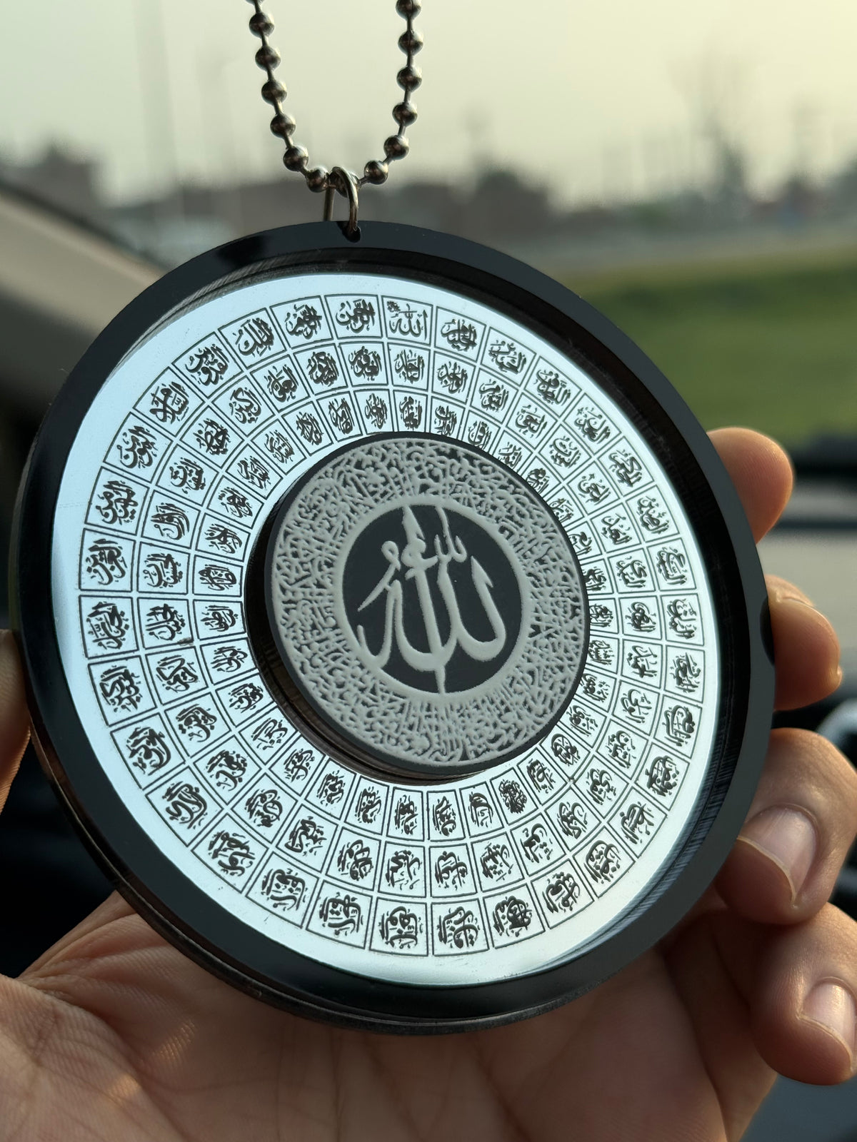 Circle 99 Names of Allah & Muhammad SAW Car Hanging | SB