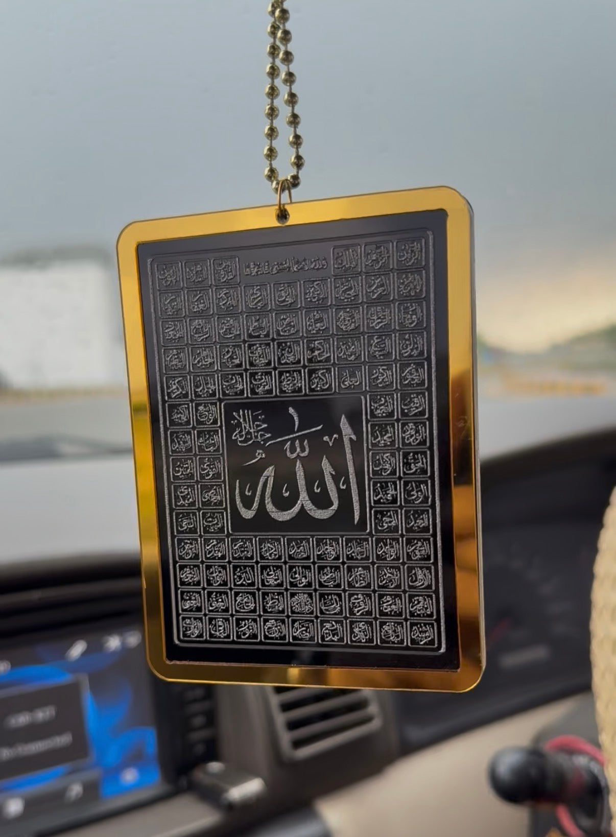 99 Name Of Allah & Muhammad SAW Car Hanging