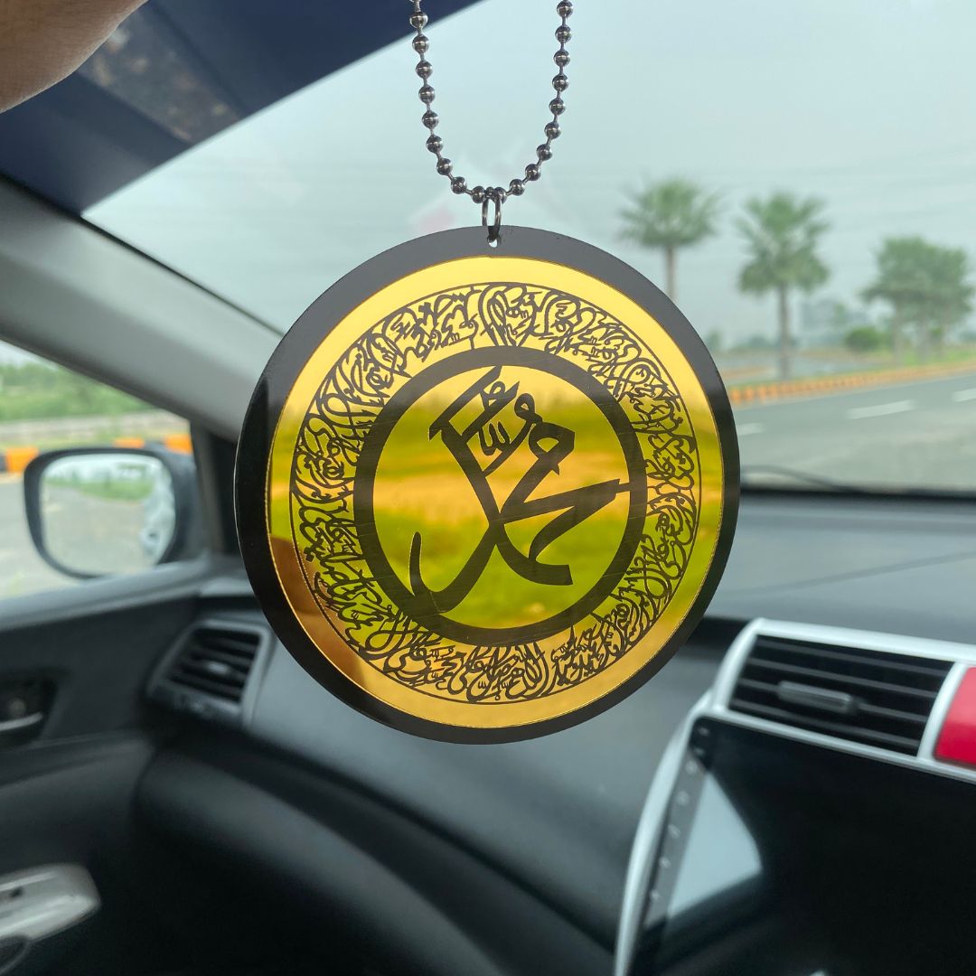 Car Hanging with Ayat-ul-Kursi ,Darood Shareef & Safar ki Dua