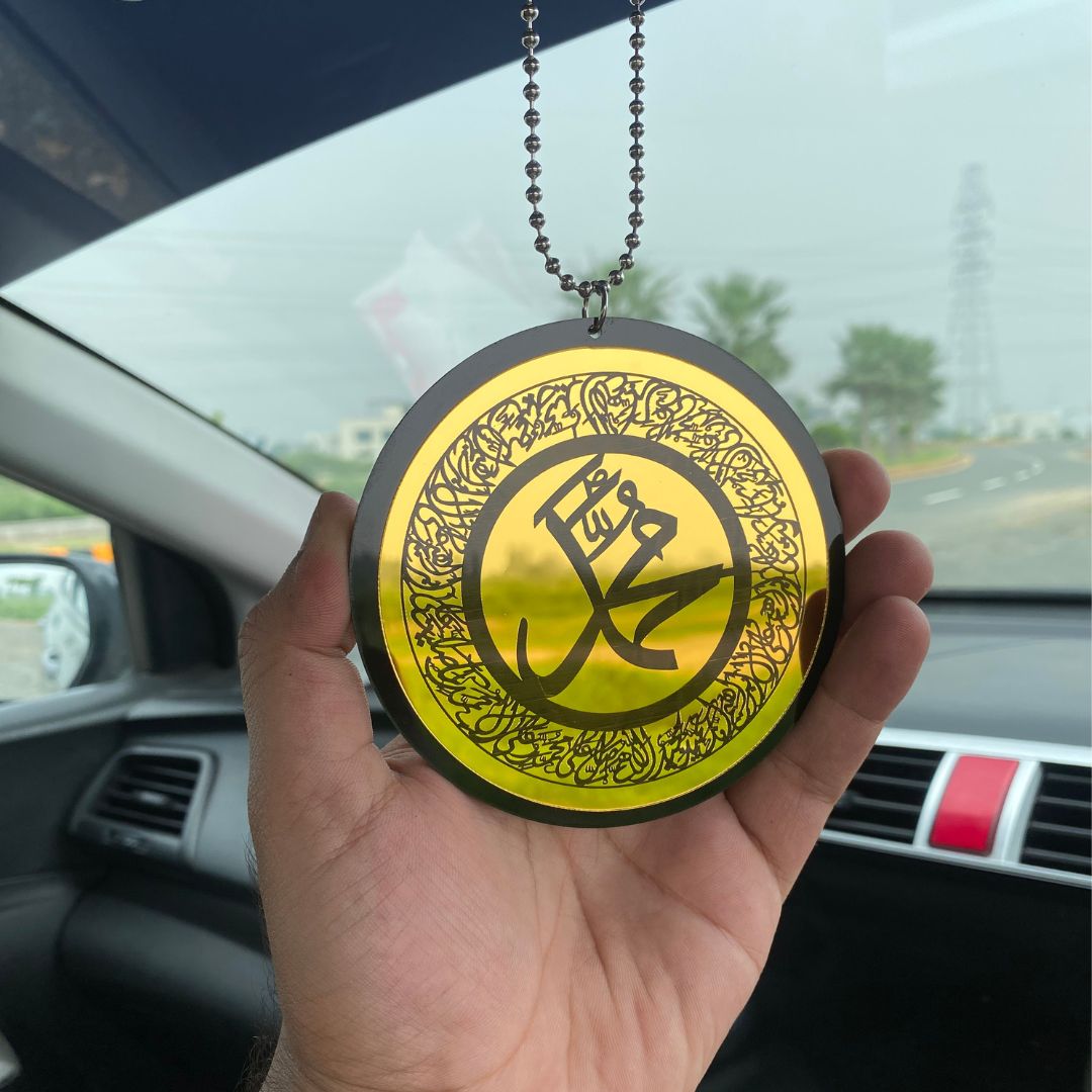 Car Hanging with Ayat-ul-Kursi ,Darood Shareef & Safar ki Dua